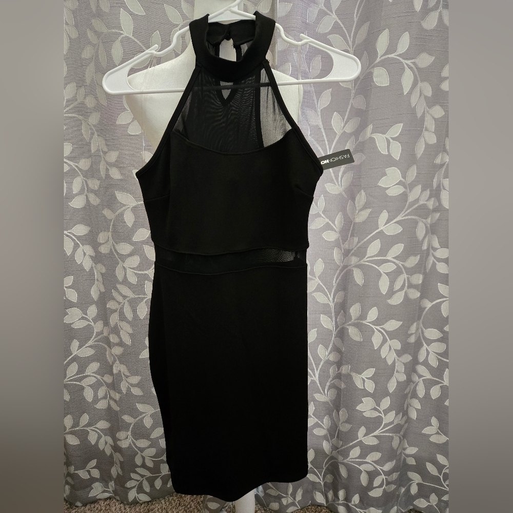 Fashion Nova Black Mesh Dress - Picture 5 of 5